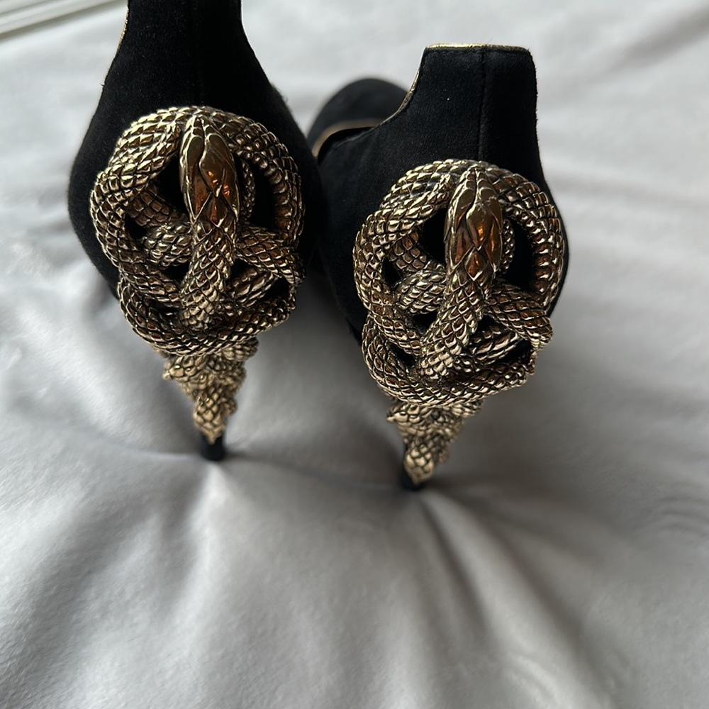 Roberto Cavalli Black Suede Shoes